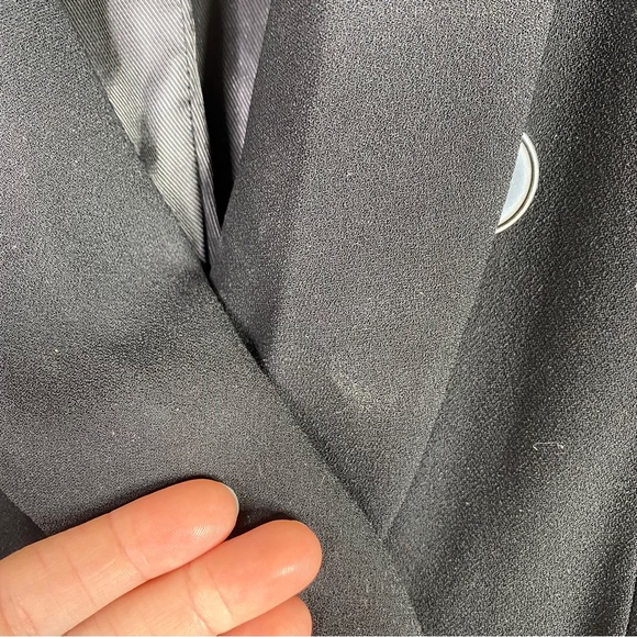 Zara Black Double Breasted Blazer Jacket - Picture 7 of 8